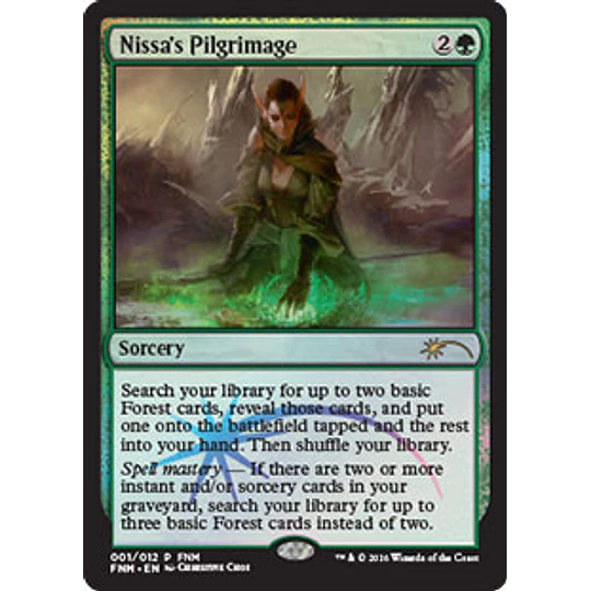 Nissa's Pilgrimage (FNM Foil) - Promotional (español)