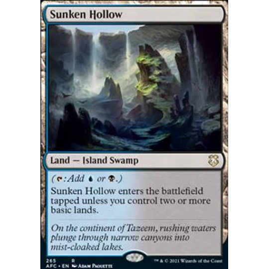 Sunken Hollow - Adventures in the Forgotten Realms Commander Decks (inglés)