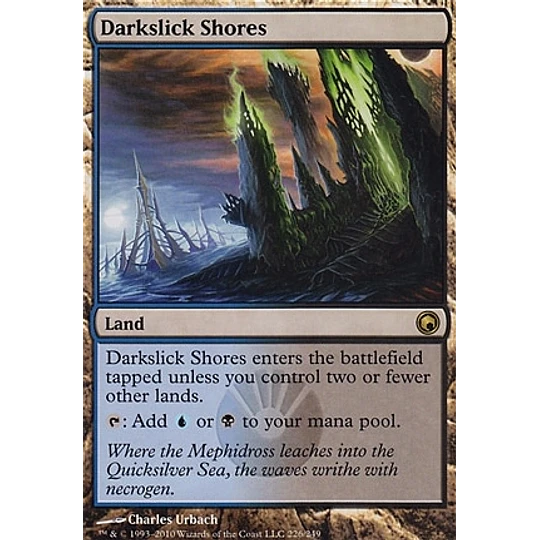 Darkslick Shores - Scars of Mirrodin (español)