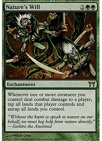 Nature's Will - Champions of Kamigawa (español)