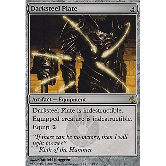 Darksteel Plate - Mirrodin Besieged (español)