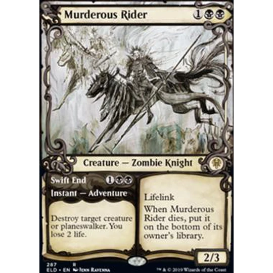 Murderous Rider (Showcase): Throne of Eldraine Variants Foil (inglés)