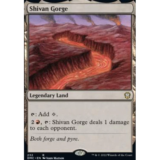 Shivan Gorge - Dominaria United Commander Decks (español)