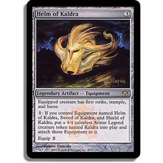 Helm of Kaldra (Prerelease Foil) - Promotional (inglés)