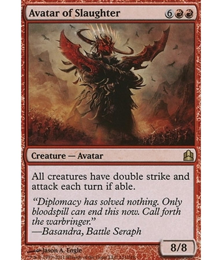 Avatar of Slaughter - Commander (inglés)