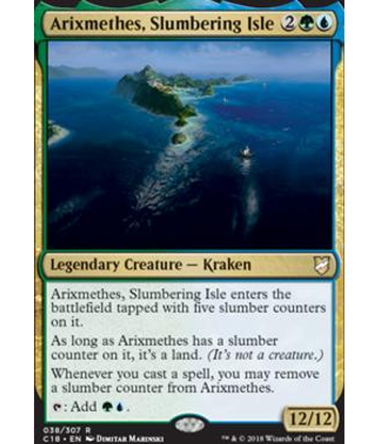 Arixmethes, Slumbering Isle - Commander 2018 (inglés)