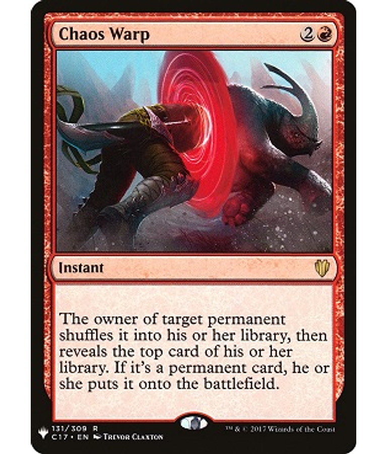 Chaos Warp (Commander 2017) - Mystery Booster/The List (inglés)