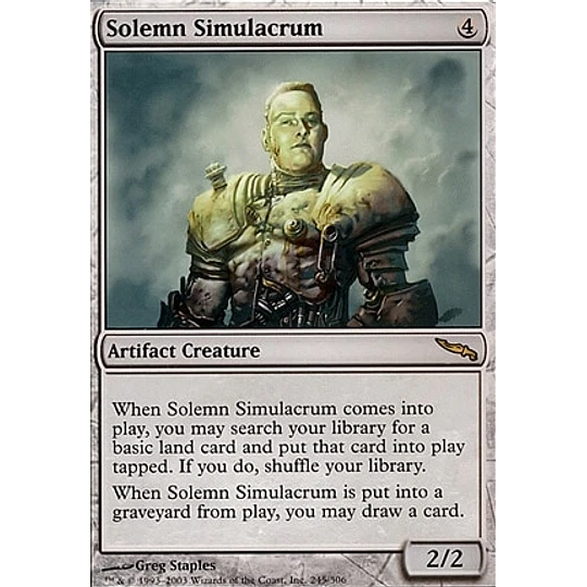 Solemn Simulacrum - Mirrodin (español)
