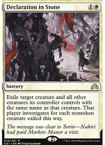Declaration in Stone - Shadows Over Innistrad Foil (español)