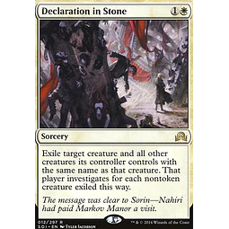 Declaration in Stone - Shadows Over Innistrad Foil (español)