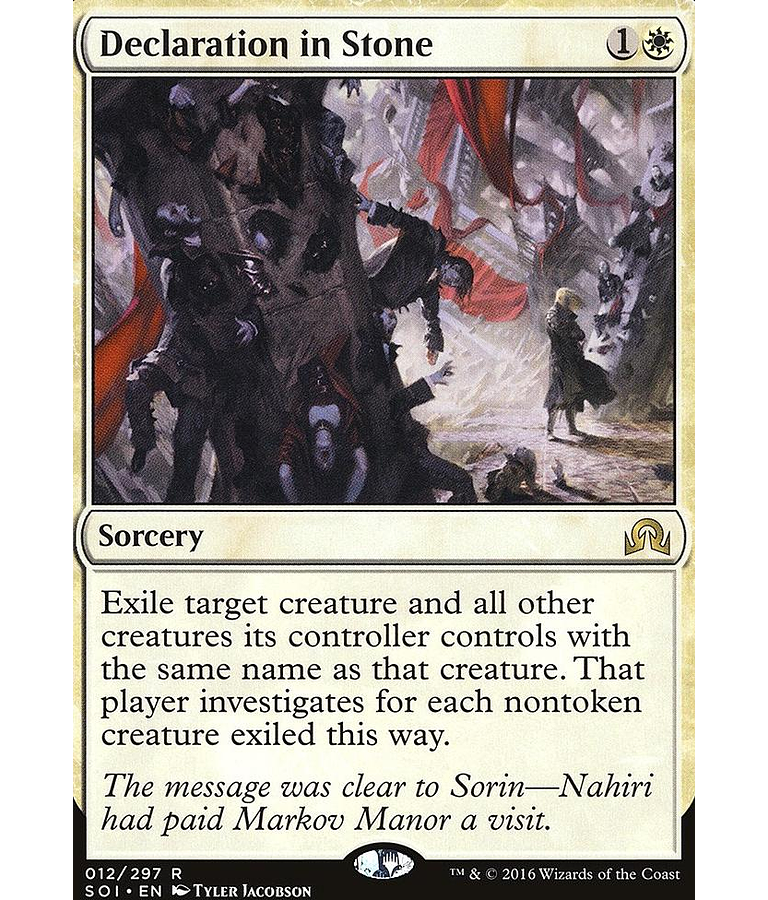 Declaration in Stone - Shadows Over Innistrad Foil (español)