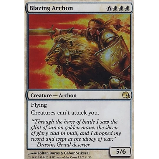 Blazing Archon Foil - Premium Deck Series: Graveborn (inglés)