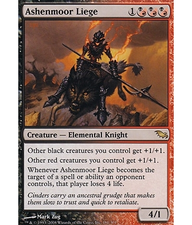 Ashenmoor Liege - Shadowmoor (español)