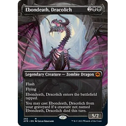 Ebondeath, Dracolich (Borderless) - Adventures in the Forgotten Realms Variants (inglés)