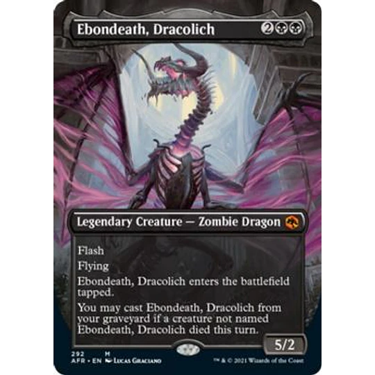 Ebondeath, Dracolich (Borderless) - Adventures in the Forgotten Realms Variants (inglés)
