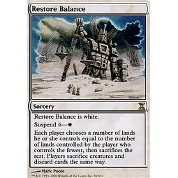 Restore Balance - Time Spiral (inglés)