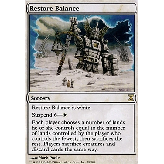 Restore Balance - Time Spiral (inglés)