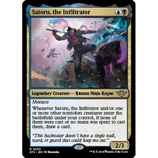 Satoru, the Infiltrator - Outlaws of Thunder Junction (inglés)