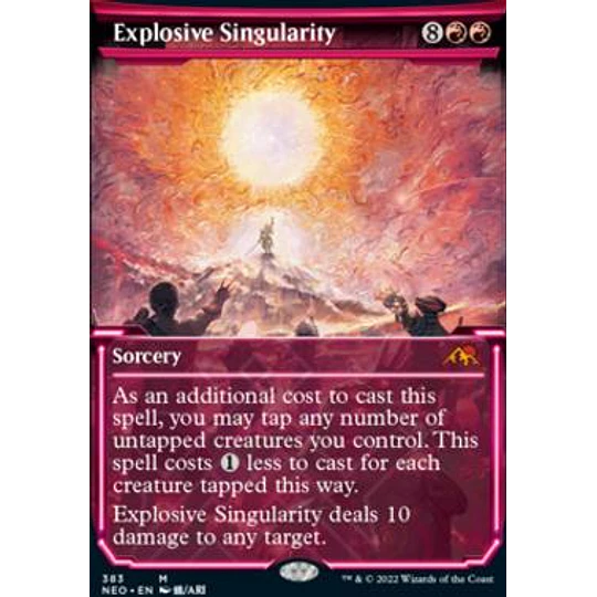 Explosive Singularity (Showcase) - Kamigawa: Neon Dynasty Variants Foil (inglés)
