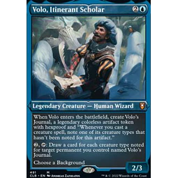 Volo, Itinerant Scholar (Foil Etched) - Commander Legends: Battle for Baldur's Gate Variants (inglés)