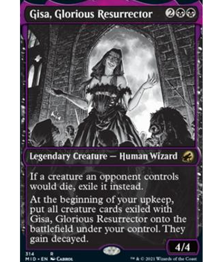Gisa, Glorious Resurrector (Eternal Night) - Innistrad: Midnight Hunt Variants (inglés)