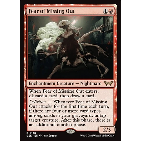 Fear of Missing Out - Duskmourn: House of Horror Foil (inglés)