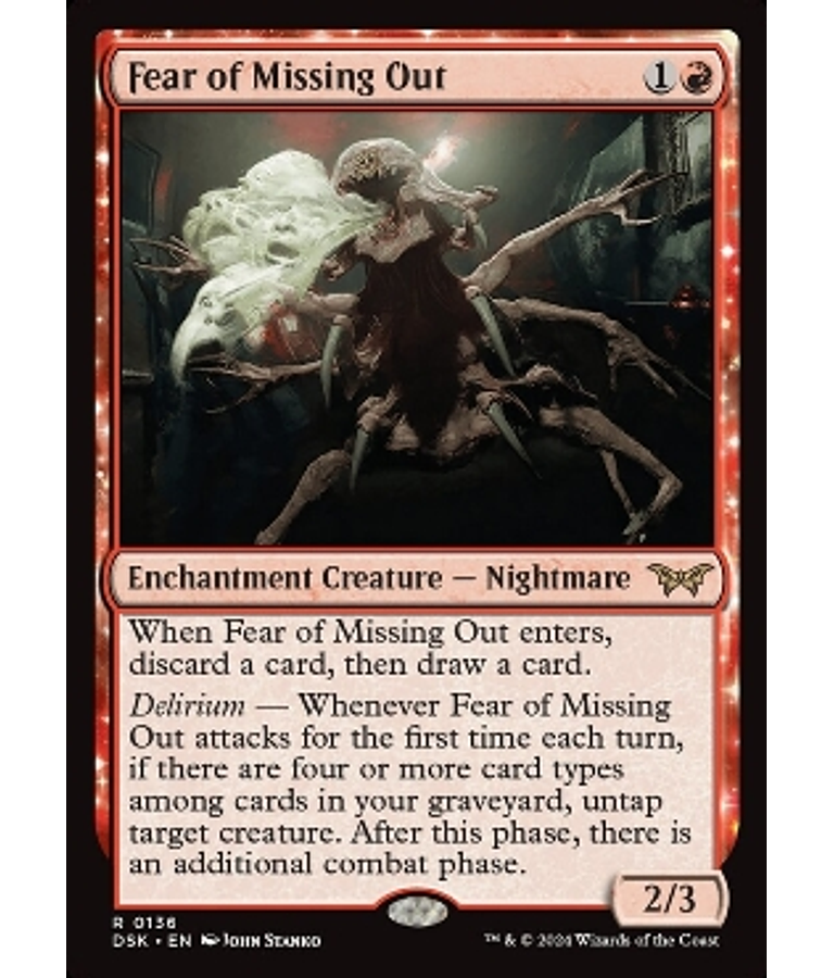 Fear of Missing Out - Duskmourn: House of Horror Foil (inglés)