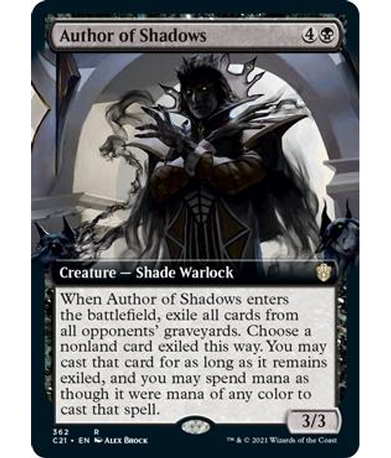 Author of Shadows (Extended Art) - Commander 2021 Variants (inglés)