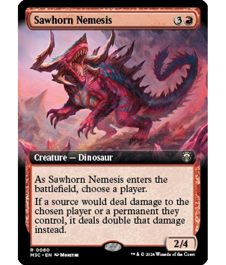 Sawhorn Nemesis (0060 - Extended Art) - Modern Horizons 3 Commander Decks Variants (inglés)