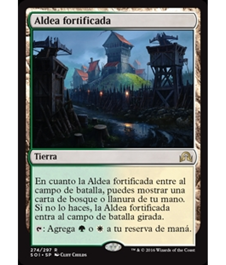Fortified Village (Prerelease Foil) - Promotional (español)