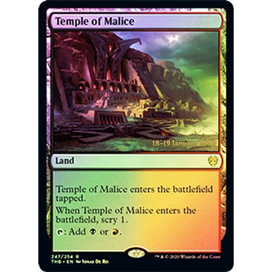 Temple of Malice (Prerelease Foil) - Promotional (español)
