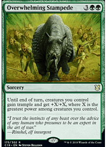 Overwhelming Stampede - Commander 2019 (inglés)