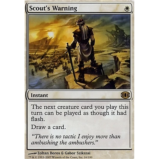 Scout's Warning - Future Sight (inglés)