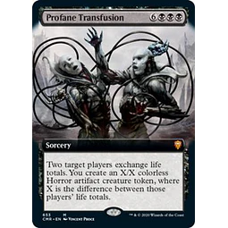 Profane Transfusion (Extended Art) - Commander Legends Variants (inglés)