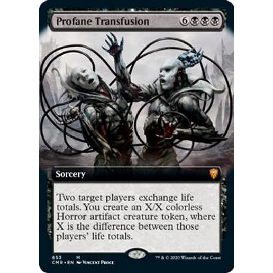 Profane Transfusion (Extended Art) - Commander Legends Variants (inglés)