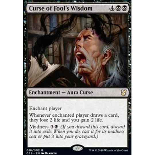 Curse of Fool's Wisdom - Commander 2019 (inglés)