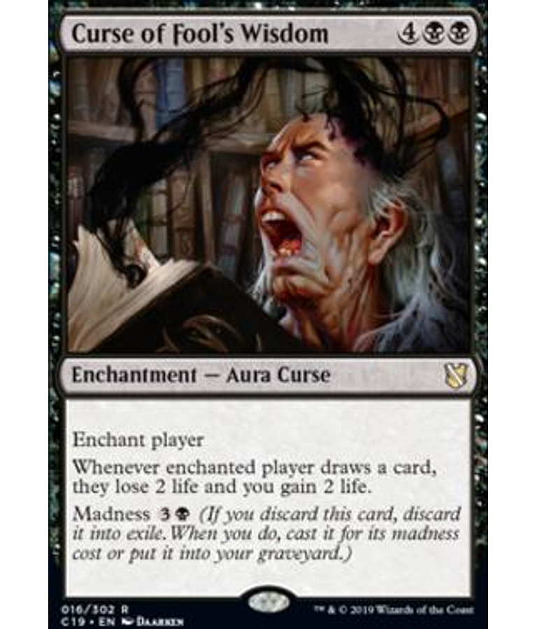 Curse of Fool's Wisdom - Commander 2019 (inglés)