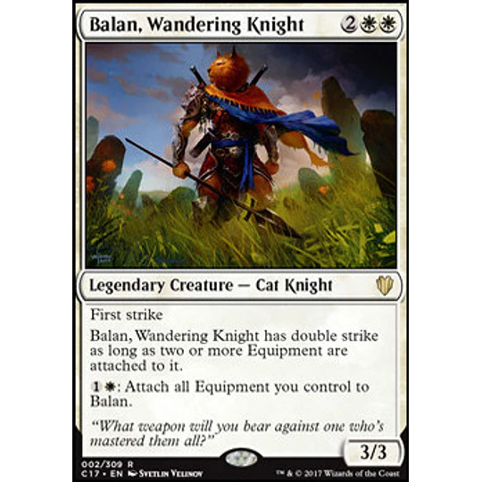 Balan, Wandering Knight - Commander 2017 (inglés)