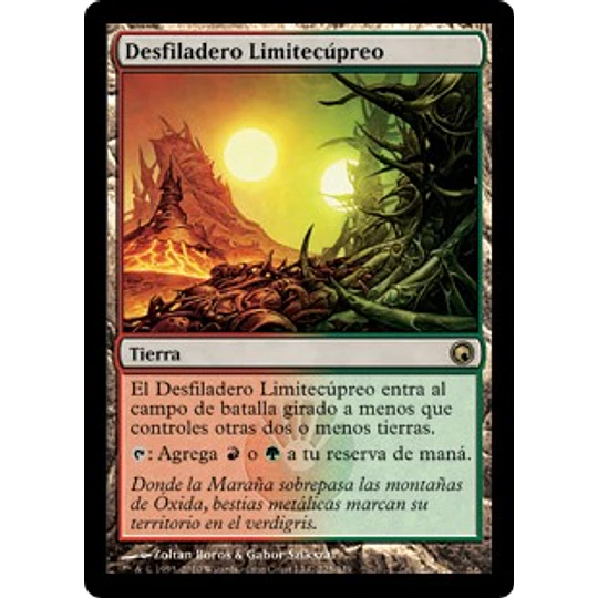 Copperline Gorge - Scars of Mirrodin (español)