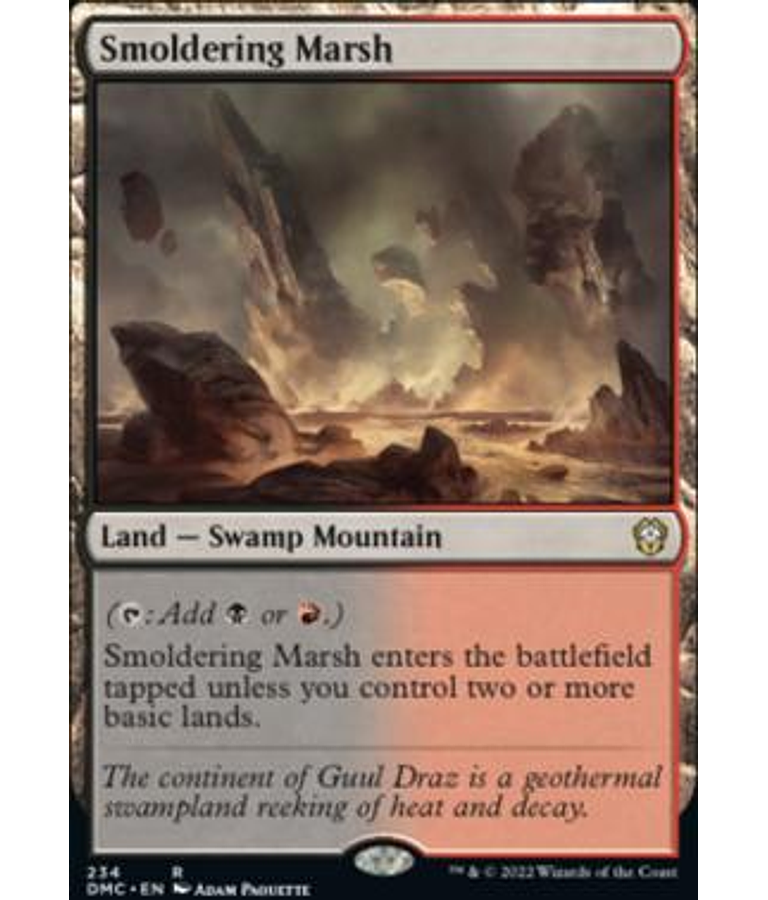 Smoldering Marsh - Dominaria United Commander Decks (español)
