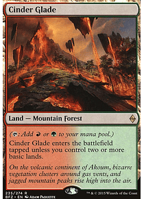 Cinder Glade - Battle for Zendikar (español)