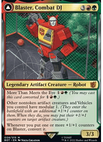 Blaster, Combat DJ - Universes Beyond: Transformers Foil (inglés)