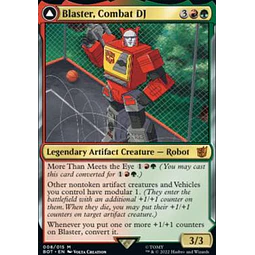 Blaster, Combat DJ - Universes Beyond: Transformers Foil (inglés)