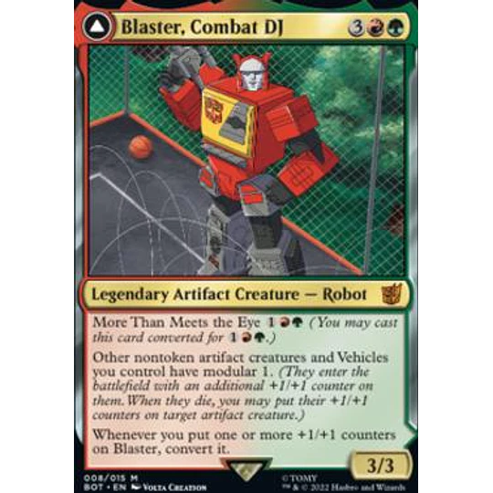 Blaster, Combat DJ - Universes Beyond: Transformers Foil (inglés)