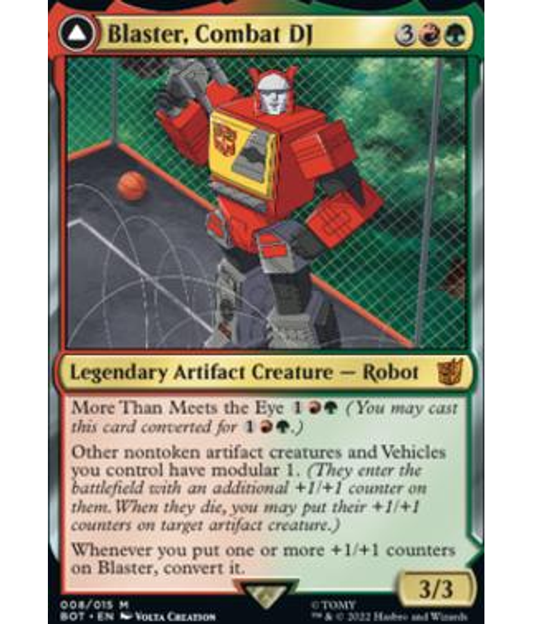 Blaster, Combat DJ - Universes Beyond: Transformers Foil (inglés)