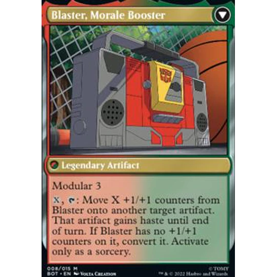 Blaster, Combat DJ - Universes Beyond: Transformers Foil (inglés)