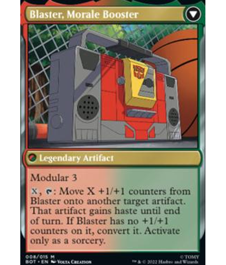 Blaster, Combat DJ - Universes Beyond: Transformers Foil (inglés)