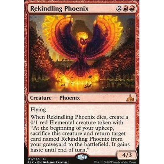 Rekindling Phoenix - Rivals of Ixalan (español)