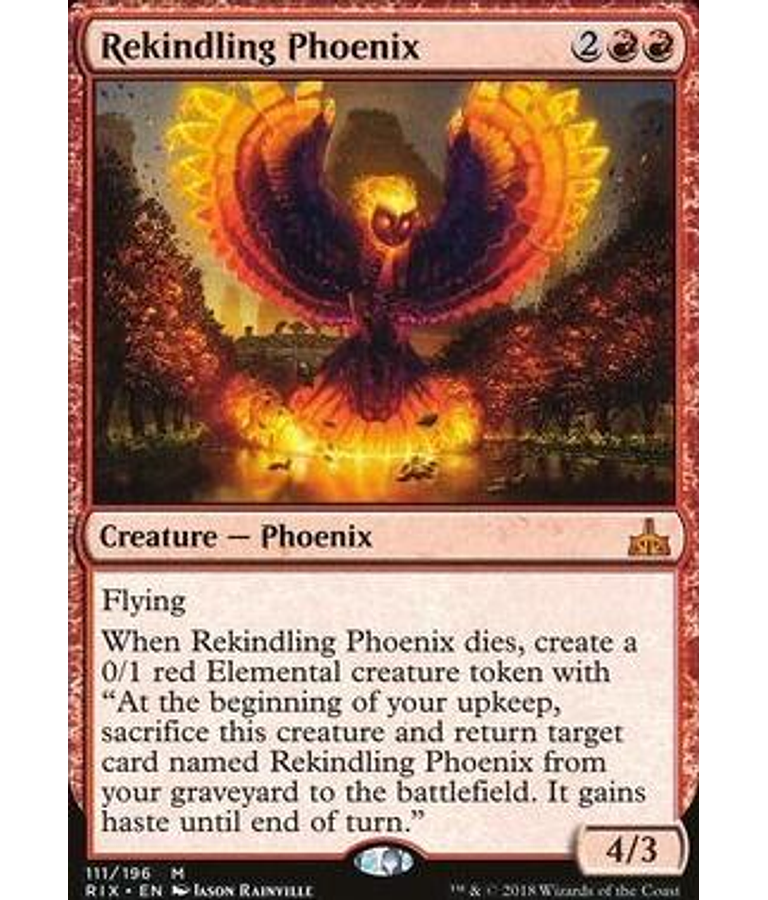 Rekindling Phoenix - Rivals of Ixalan (español)