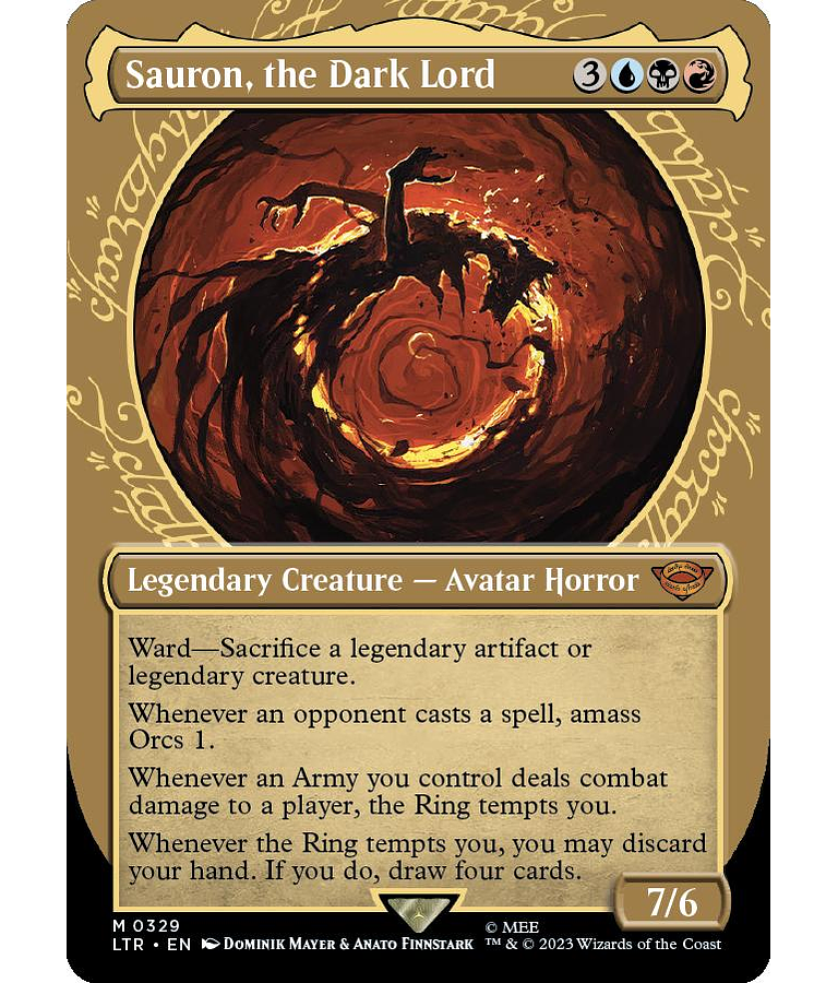 Sauron, the Dark Lord (Showcase) - The Lord of the Rings: Tales of Middle-earth Variants (inglés)